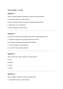 Computer Science Quiz: Algorithms & OS