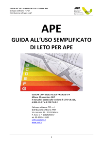 Guida Semplificata all'Uso di LETO per APE