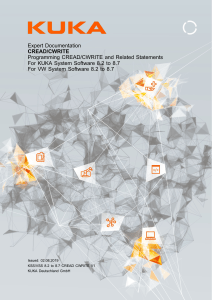 KUKA CREAD/CWRITE Programming Manual for System Software 8.2-8.7