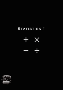 Statistiek 1: Basis Kennis en Methoden