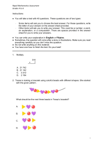 Rapid Mathematics Assessment for Grades 4-6