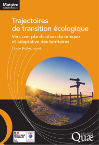 Trajectoires de transition &eacute;cologique : planification dynamique des territoires