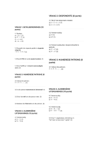 Afrikaans Math Worksheet: Arithmetic, Exponents, Patterns