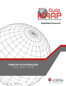 Gu&iacute;a MAAP: Derecho de Integraci&oacute;n