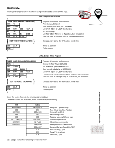 CNC Programming: Simple 9-Line Mill & Lathe G-Code