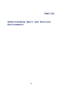 Competition and Cooperation in Sport Environments