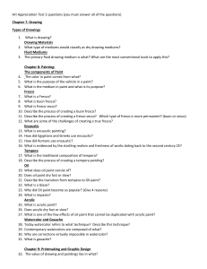 Art Appreciation Test 2: Drawing & Painting Questions