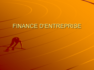 Finance d'Entreprise : Analyse Financi&egrave;re et Gestion