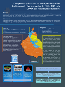 Mitos sobre sismos 19 de septiembre CDMX