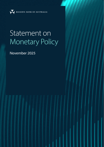 November 2025 RBA Monetary Policy Statement