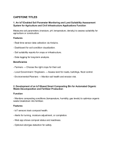 Capstone Project Titles: IoT & Smart Solutions