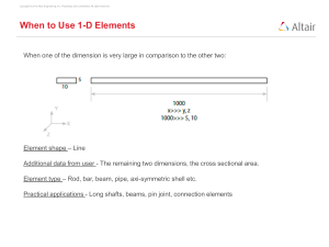 When to Use 1-D Elements in Engineering