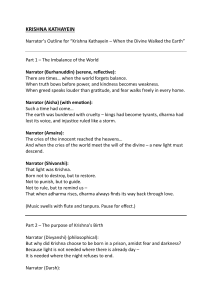 Krishna Kathayein: Narrator's Outline for Divine Story