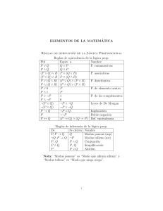 Reglas de Derivaci&oacute;n y Equivalencia en L&oacute;gica Proposicional
