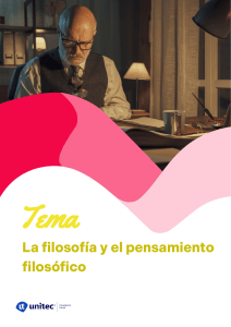 Filosof&iacute;a y pensamiento filos&oacute;fico: Tema de estudio