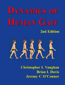 Dynamics of Human Gait 2nd Edition Textbook