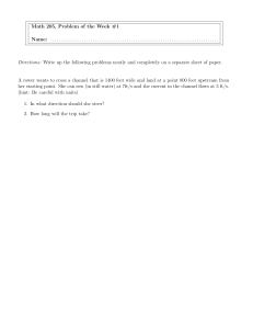 Math 205 Problem of the Week #1: Rowing Vector Problem