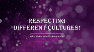 Respecting Different Cultures: Healthy Relationships Guide