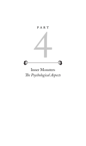 Inner Monsters: Psychological Aspects of Horror & Criminality