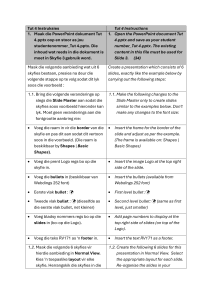 Tutorial 4 Instruksies: PowerPoint Aanbieding Gids