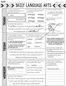 Daily Language Arts Week 16 Worksheet