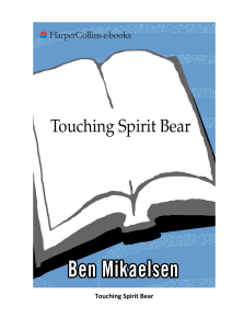 Touching Spirit Bear by Ben Mikaelsen - YA Novel on Restorative Justice