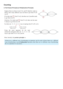 Discrete Math: Counting, Permutations, Combinations