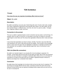 TOK Exhibition: How Organizing Knowledge Affects What We Know