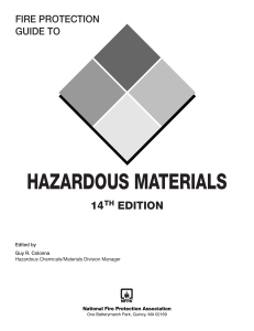 Fire Protection Guide to Hazardous Materials 14th Ed