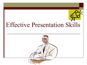 Effective Presentation Skills Guide