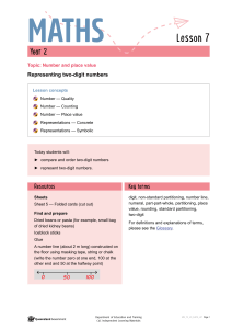 Year 2 Maths Lesson 7: Representing Two-Digit Numbers