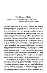 The Library of Babel by Jorge Luis Borges - Literary Short Story