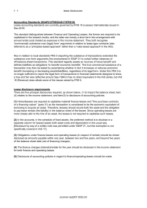 Lease Disclosures: Accounting Standards IFRS 16, FRS5, IAS17