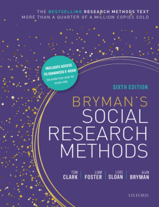 Bryman's Social Research Methods 6th Edition Textbook