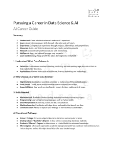 Pursuing a Career in Data Science & AI: AI Career Guide