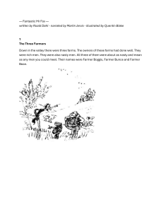 Fantastic Mr Fox by Roald Dahl - Children's Adventure Story