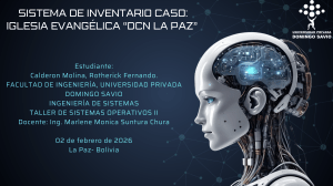 Sistema de Inventario para Iglesia DCN La Paz - Proyecto Universitario