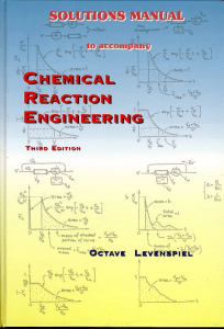 Chemical Reaction Engineering Solutions Manual