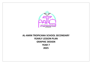 Al-Amin Tropicana School Year 7 Graphic Design Lesson Plan 2025