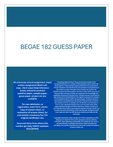 BEGAE 182 Guess Paper: Communication Questions & Answers