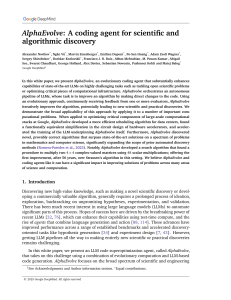 AlphaEvolve: Coding Agent for Scientific Discovery