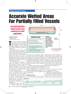 Accurate Wetted Areas for Partially Filled Vessels