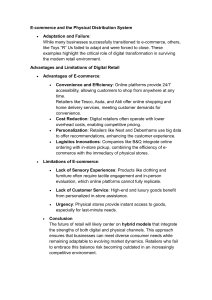 E-commerce and Physical Distribution System