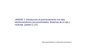 Ejes electromec&aacute;nicos servocontrolados: Control de motores y sensores
