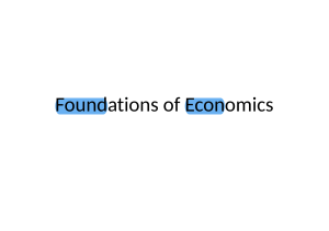Foundations of Economics: Basic Principles and Market Analysis