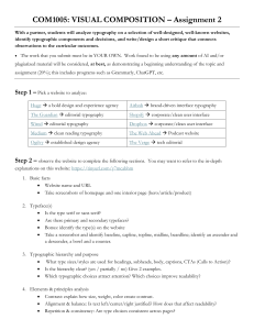 COM1005 Visual Composition Assignment 2: Typography Analysis