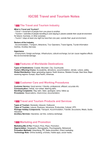 IGCSE Travel and Tourism Notes: Key Concepts & Exam Tips