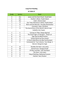Long Form Reading List AY 2026-27 Grades 4-9