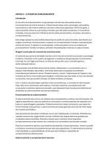 O Poder do Subconsciente: Uma An&aacute;lise Cient&iacute;fica
