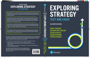Exploring Strategy Textbook Eleventh Edition